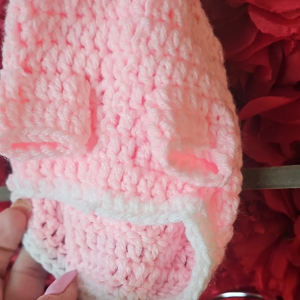Cozy Pink Dog Sweater with Flower     Accent Size Xsmall